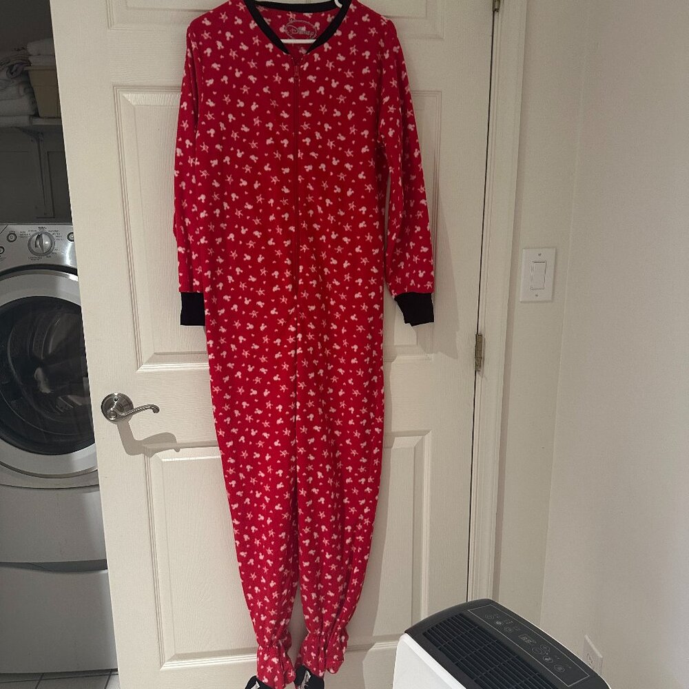 Disney adult onesie mickey mouse red size medium